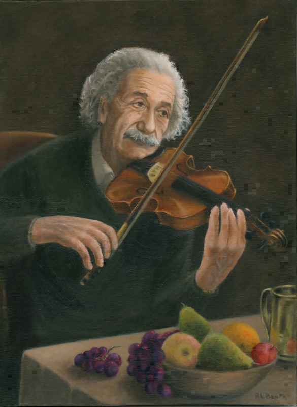 einstein violin poster